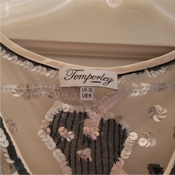 Temperley London Mesh, Silk & Sequin Jacket S/M - Picture 2 of 9